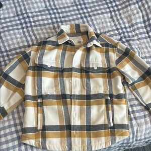 Plaid American Eagle Oversized Fit Jacket